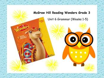 Preview of McGraw-Hill Reading Wonders Grade 3 Grammar Unit 6 BUNDLE