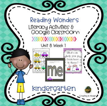 Preview of WondersReading for Kindergarten Unit 8 week 1 Literacy Activities