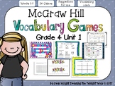 McGraw Hill Wonders Vocabulary Games Grade 4 Unit 1