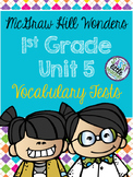 McGraw Hill Wonders 1st Grade Unit 5 Vocabulary Tests