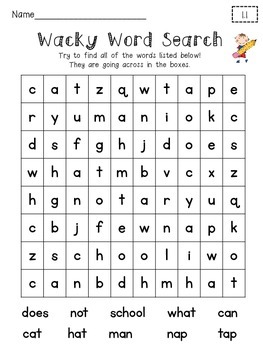 McGraw-Hill Wonders 1st grade Word Searches by Sara Godar | TpT