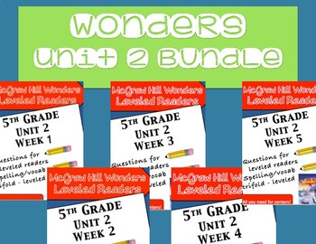 Preview of McGraw Hill Wonders 5th grade Unit 2 - Bundle
