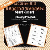 McGraw Hill Wonders Compatible First Grade Practice Pages 