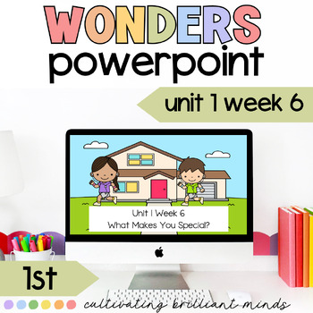 Preview of McGraw-Hill Wonders First Grade Unit 1 Week 6 PowerPoint DISTANCE LEARNING