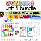 McGraw-Hill Wonders First Grade Unit 4 Powerpoints, Phonic