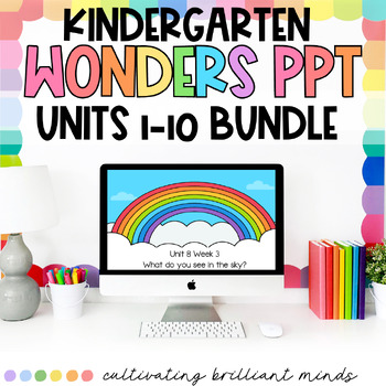 Preview of McGraw-Hill Wonders Kindergarten Powerpoint Bundle Units 0-10