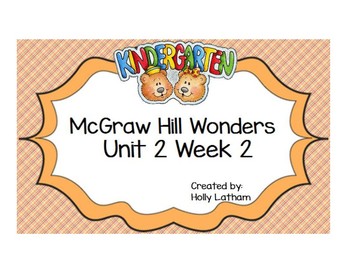 Preview of McGraw Hill Wonders Kindergarten Unit 2 Week 2