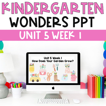 Preview of McGraw-Hill Wonders Kindergarten Unit 5 Week 1 PowerPoint | Distance Learning