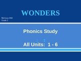 McGraw-Hill Wonders PHONICS STUDY BOARD - Grade 2:  BUNDLE