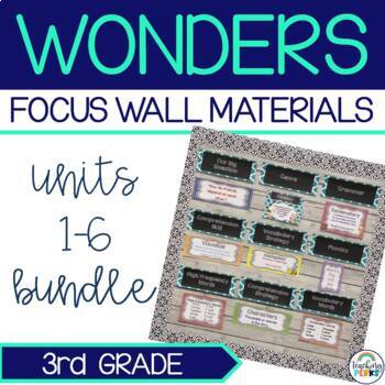 Preview of McGraw Hill Wonders Reading Series Focus Wall {3rd Grade}