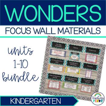 Preview of McGraw Hill Wonders Reading Series Focus Wall - Kindergarten