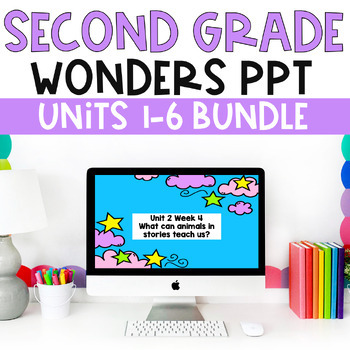 Preview of McGraw-Hill Wonders Second Grade Powerpoints | Distance Learning | Units 1-6