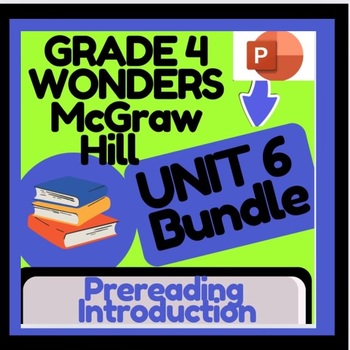Preview of McGraw Hill: Wonders Unit 6 BUNDLE VOCABULARY STUDY and Introduction grade 4