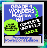 McGraw Hill: Wonders Units 1, 2, 3: VOCABULARY STUDY and i