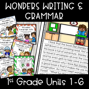 Preview of Wonders Writing 1st grade Units 1-6 Bundle