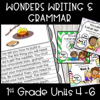 Preview of Wonders Writing 1st grade Units 4-6 Bundle