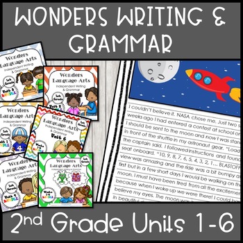 Preview of Wonders Writing 2nd grade Units 1-6 Bundle
