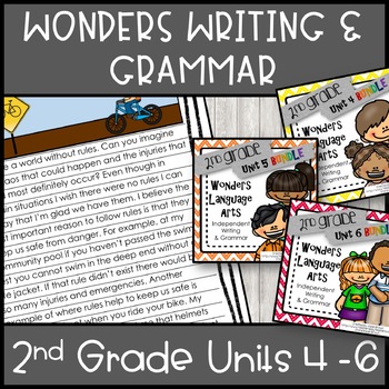 Preview of Wonders Writing 2nd grade Units 4-6 Bundle