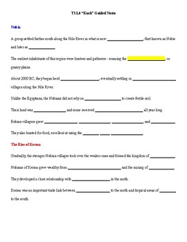 Preview of McGraw Hill World History: Early Ages - Topic 3 Lesson 6 Guided Notes