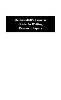 mcgraw hill's concise guide to writing research papers pdf