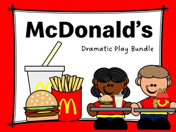 Preview of McDonald's Dramatic Play
