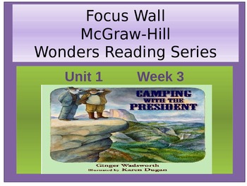 Preview of Mcgraw-Hill Focus Wall-Camping with the President-PPP