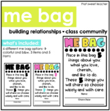 Me Bag | Classroom Community | Building Relationships