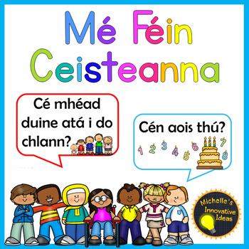 Preview of Mé Féin Ceisteanna Posters as Gaeilge