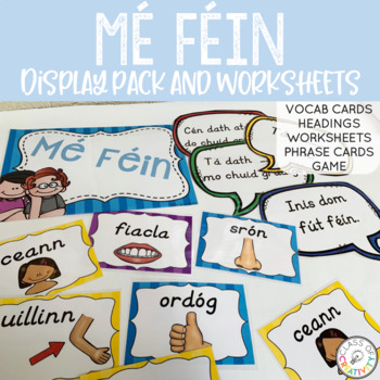 Preview of Mé Féin Irish Display Pack and Worksheets