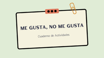 Preview of Me Gusta, No Me Gusta Activities // Gustar Workbook