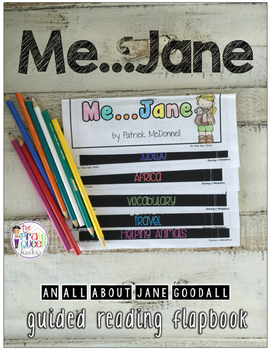 Preview of A Jane Goodall Guided Reading Flipbook