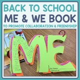 Back to School Writing Activity - Me and We Book