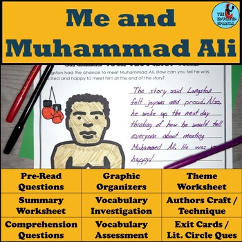 Preview of Me and Muhammad Ali by Jabari Asim Graphic Organizer and Question Set