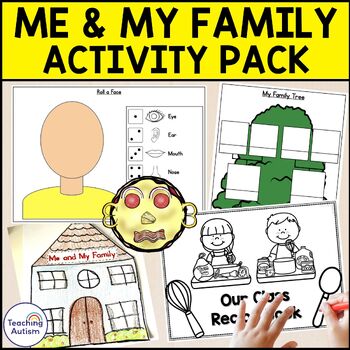Preview of Me and My Family Activities Unit | Full Unit of Activities All About Me