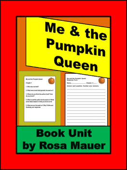 Preview of Me and the Pumpkin Queen Chapter Reading Comprehension Questions
