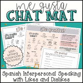 Me Gusta Chat Mat Spanish, ¿Te Gusta? Interpersonal Speaki