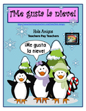 Me gusta la nieve. - Spanish color by number for winter (6 pages)