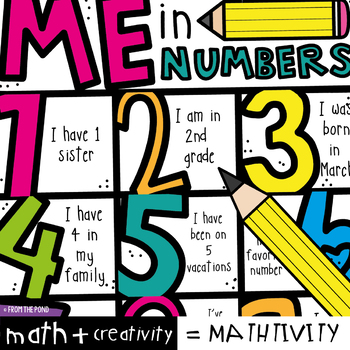 All About Me in Numbers Math Poster Activity by From the Pond TpT