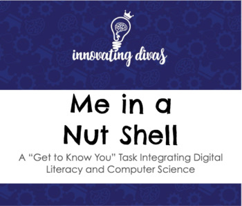 Preview of Me in a Nut Shell Digital Presentation Tool - To Be Used With "Me Bags"