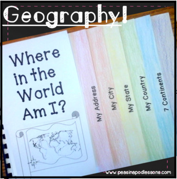 Preview of Open House Projects Craft Me on the Map Flip Book Maps & Globes Kindergarten 1st