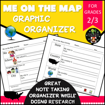 Preview of Me on the Map by Joan Sweeney Graphic Organizer