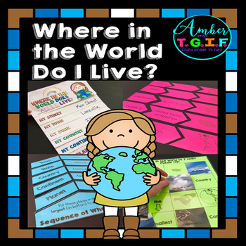 Preview of Me on the Map activities | Where Do I Live