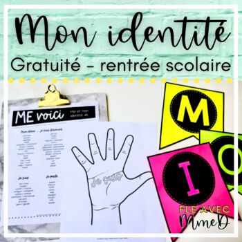 Preview of GRATUITÉ Rentrée scolaire - Me voici - French Back to School Adjectives Activity