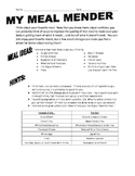 Meal Mender - Health Nutrition Summative Assessment Project
