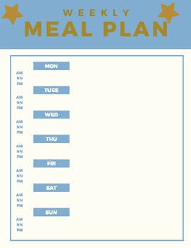 Preview of Meal Plan