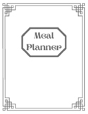 Meal Planner (Includes tracking calories, no lines, blank boxes)