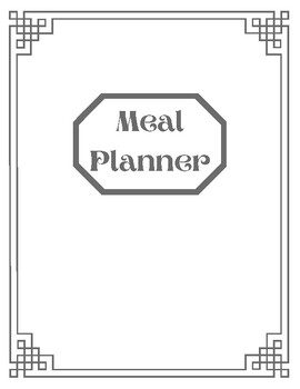 Preview of Meal Planner (Macro Tracker; Daily with Blank Date)