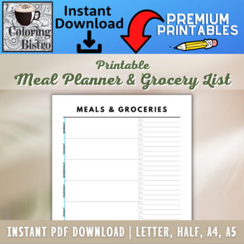 Meal Planner and Groceries Planner - Meal Planner - Meal Prep - Health ...