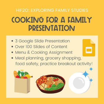 Preview of Meal Planning & Cooking for a Family Presentation - Family Studies Presentation