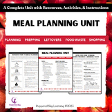 Meal Planning Curriculum - Full Unit - Lessons, Resources,